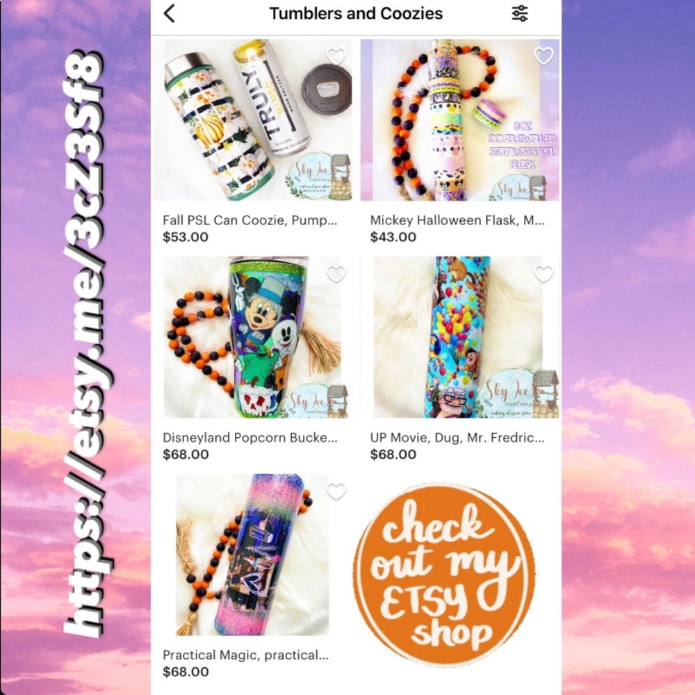 Custom Fabric, Glitter Tumblers, Coozies, Badge Reels